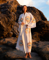 Yellow Evil Eye Robe - Handmade (Best Seller)