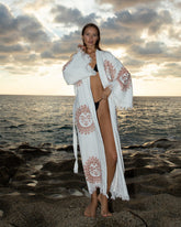 Sun Print Kimono Robe - Kaftan