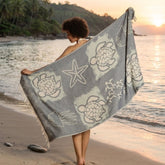 Sea Turtle Design Turkish Beach Towel