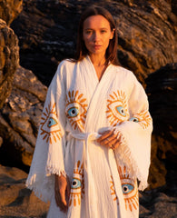 Yellow Evil Eye Robe - Handmade (Best Seller)