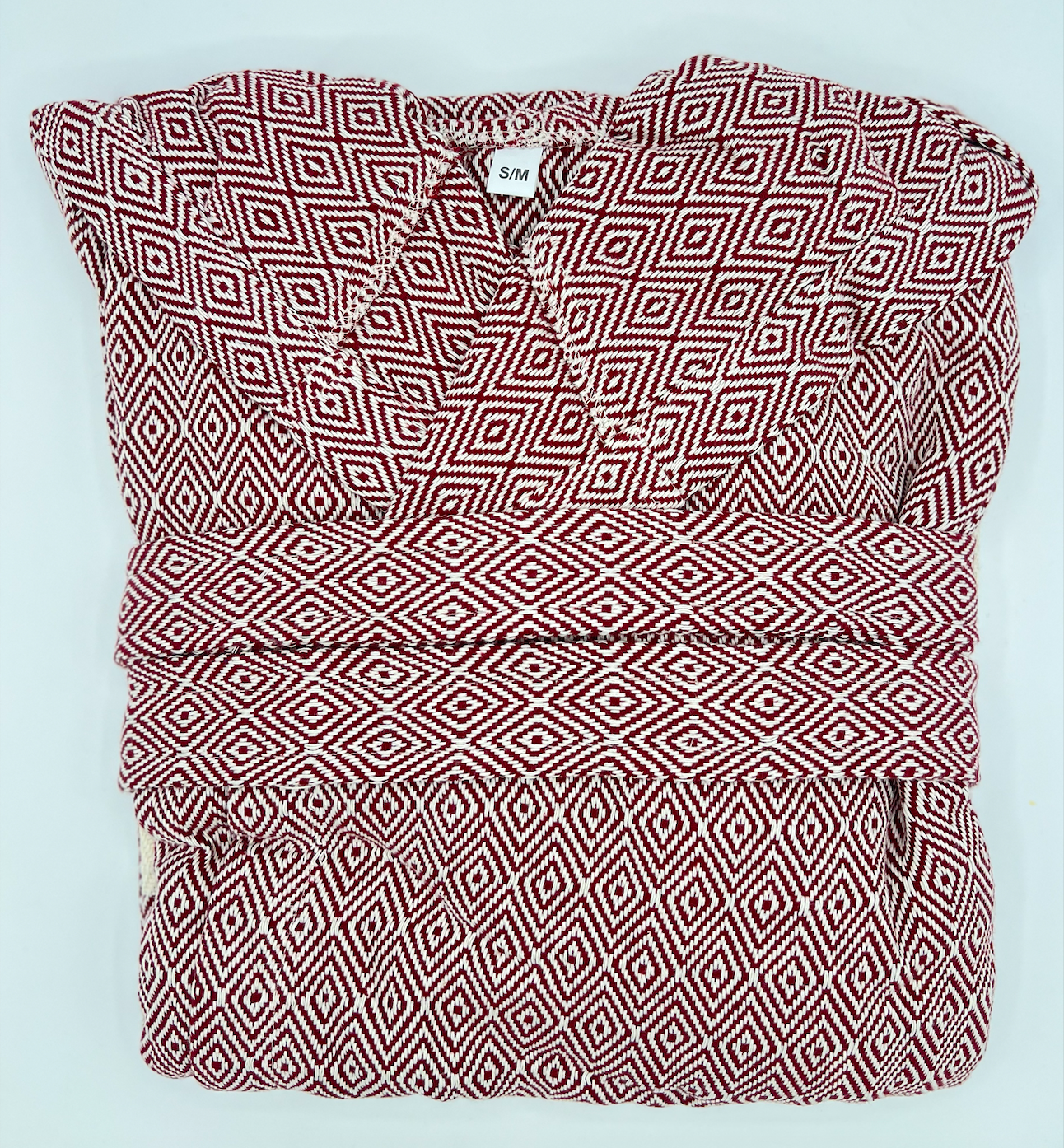 Unisex - Diamond design, Organic Turkish Cotton Robe