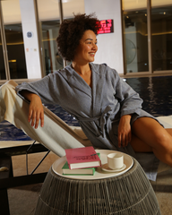 Unisex - Diamond design, Organic Turkish Cotton Robe (No tassle design)