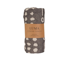 Ethnic Neutral Design Turkish Beach and Bath Towel (Black Color)