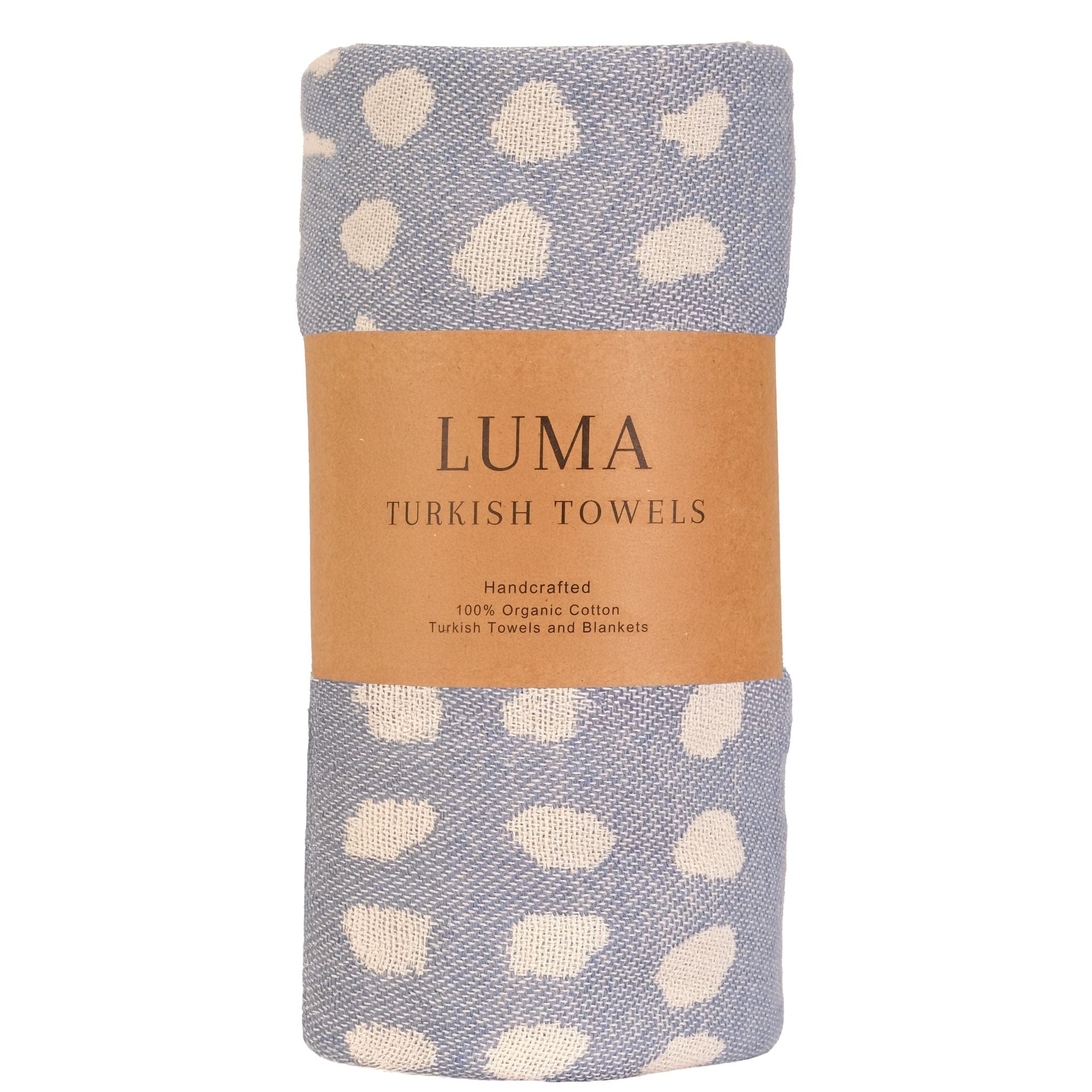 Lightweight, Compact Blue-ethnic-turkish-beach-towel.