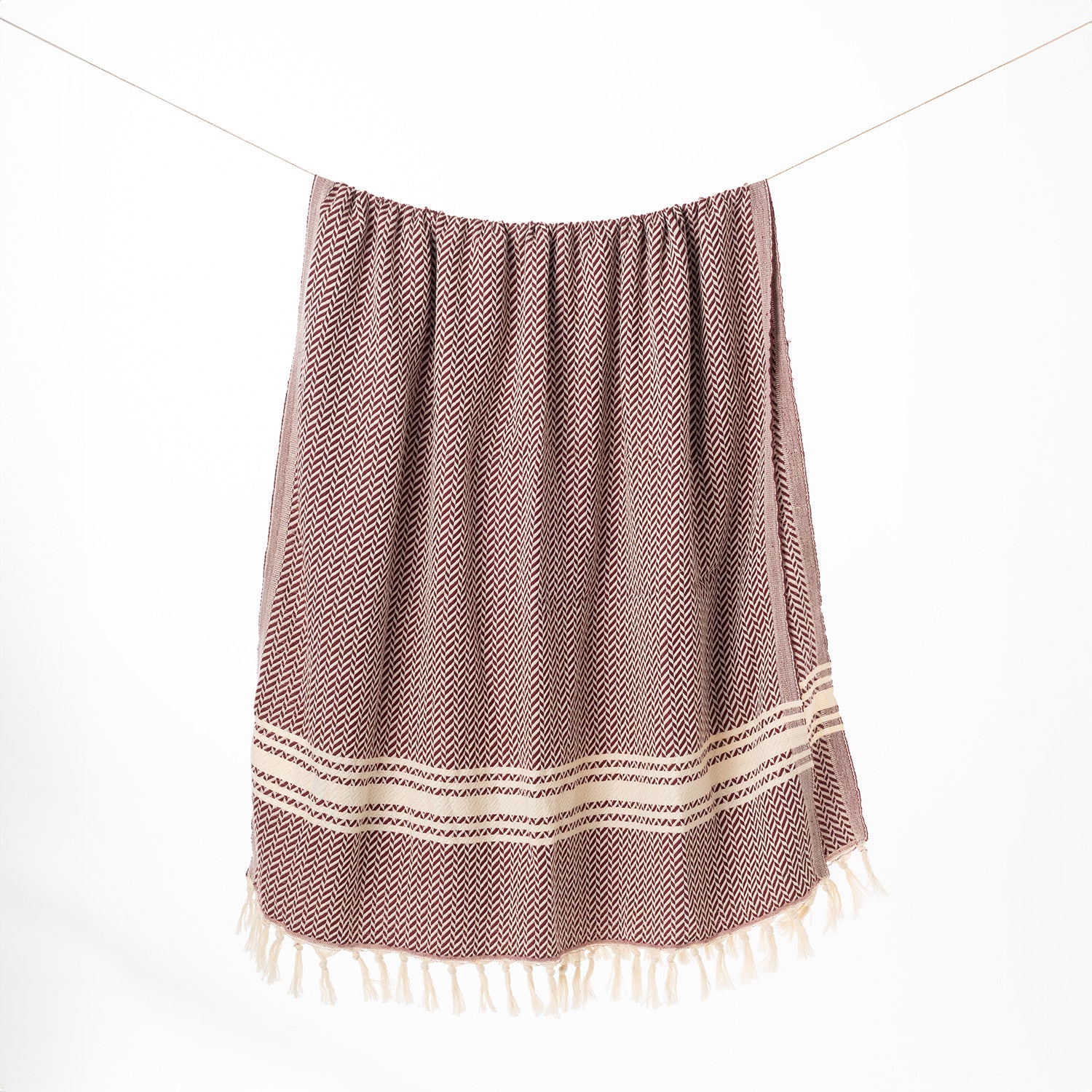 W-Design, Organic Cotton Bath Towel (Burgundy)